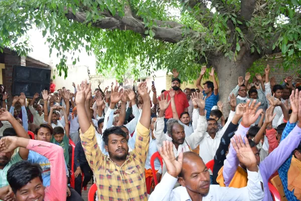 लोकसभा क्षेत्र बदायूँ की  बदायूँ विधानसभा क्षेत्र के  मूसाझाग व कण्डेला गाँव में आयोजित जनसभा 